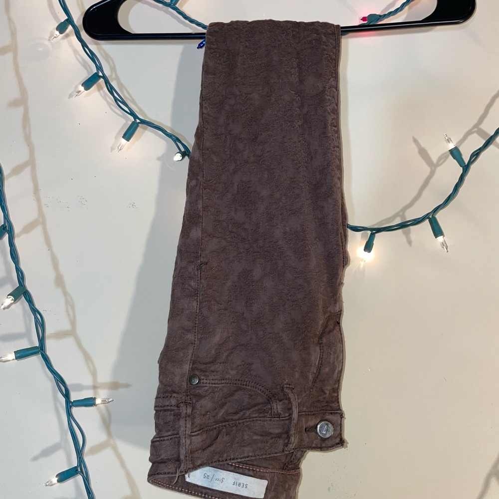 Brown skinny jeans